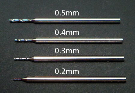 精密ドリル刃0.2mm(軸径1.0mm) [74113](JAN：4950344741137)
