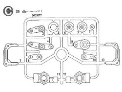 【送料無料】イーグル SP強化PLフロントアップライト:TT01-42-PL用 品番TT01-42-PLP03