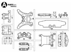 1/10RC TT-02B シャーシ