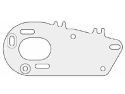 モーターマウント(青) TA07用 ※アフターパーツ※ [13450779](JAN：2000000065021)