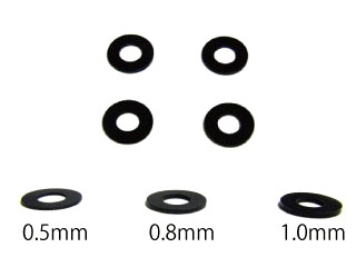 ホイールスペーサー ブラック 0.8mm