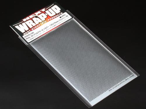 REAL 3D グリルデカール シルバー 130×75mm(クロスメッシュ/太目) [0005-06](JAN：4571344910790)