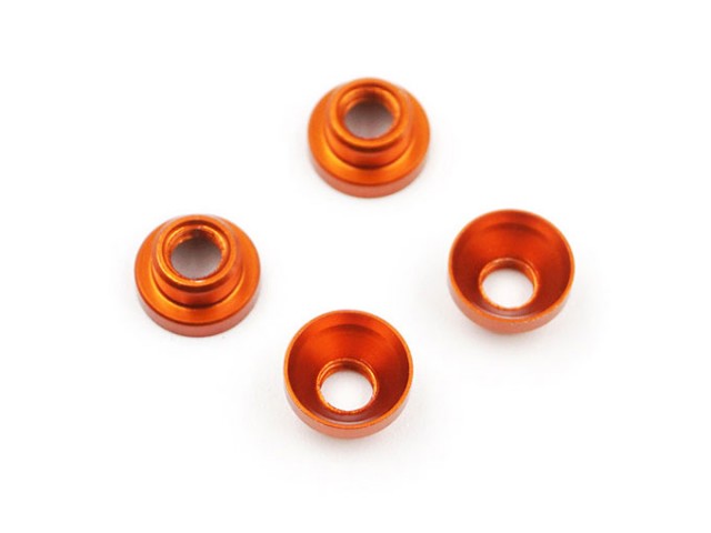 アルミサーボワッシャー M3(オレンジ) [YA-0577OR](JAN：4895186294581)