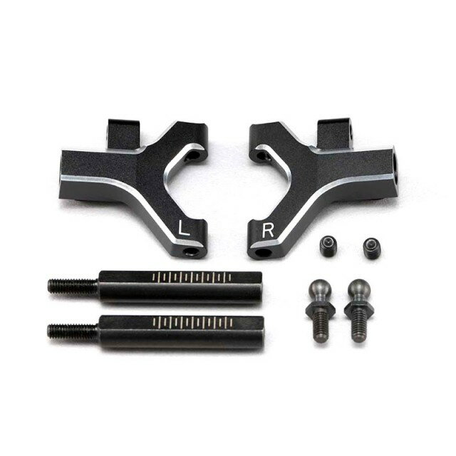 フロントロアショートAアームセット(アルミ製 面取加工済)(YD2/YD4用) [Y2-008FSCA](JAN：63934221189)