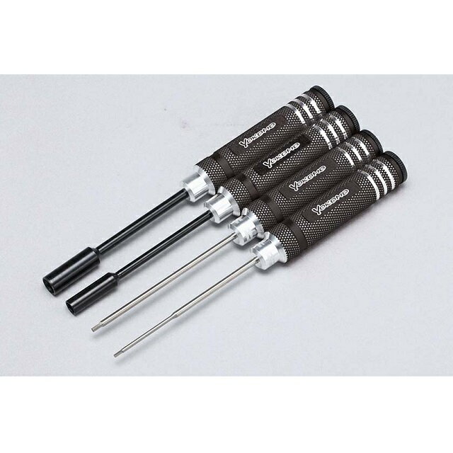 ヨコモレーシングツール ヘックス/ナット ドライバー4本セット(1.5/2.0/5.5/7.0mm) ブラック [YT-YRTSBA]](JAN：63934221575)のサムネイル