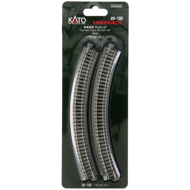 曲線線路 R249-45° <R249-45>(4pcs) [20-100](JAN：4949727000510)