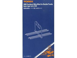 複線架線柱・パイプ型(24本セット) [3050](JAN：4904810030508)