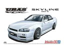 1/24 アオシマ プラモデルURAS ER34 スカイラインTYPE-R '01