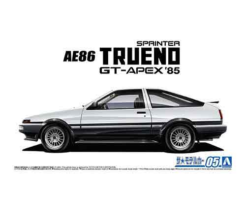 1/24 アオシマ プラモデルトヨタ スプリンター トレノAE86 GT-APEX 039 85