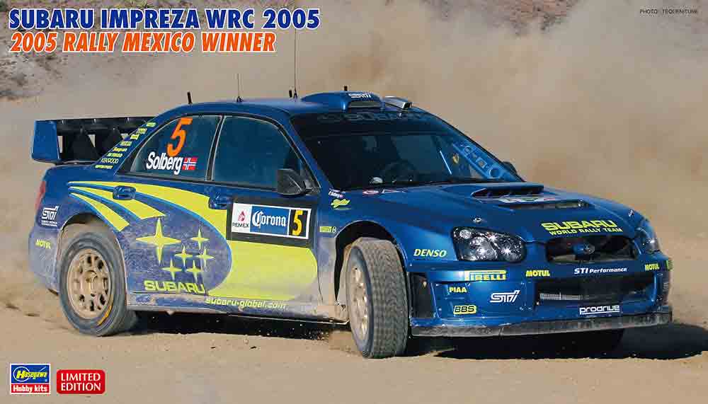 1/24 ハセガワ プラモデルスバル インプレッサ WRC 2005 メキシコWin