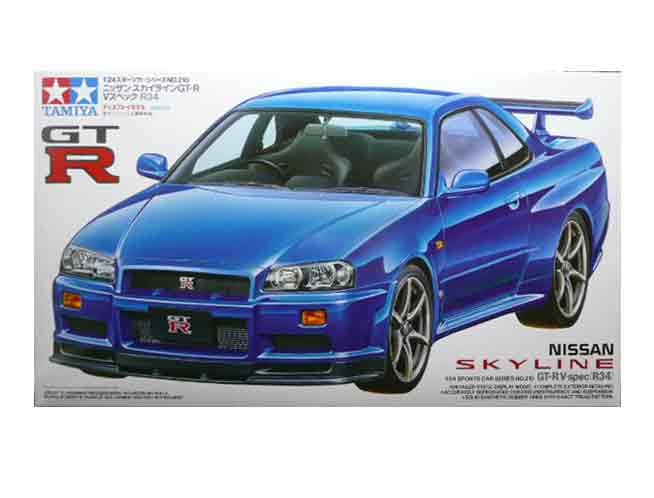 1/24 タミヤ プラモデル日産 スカイライン GT-R Vスペック R34