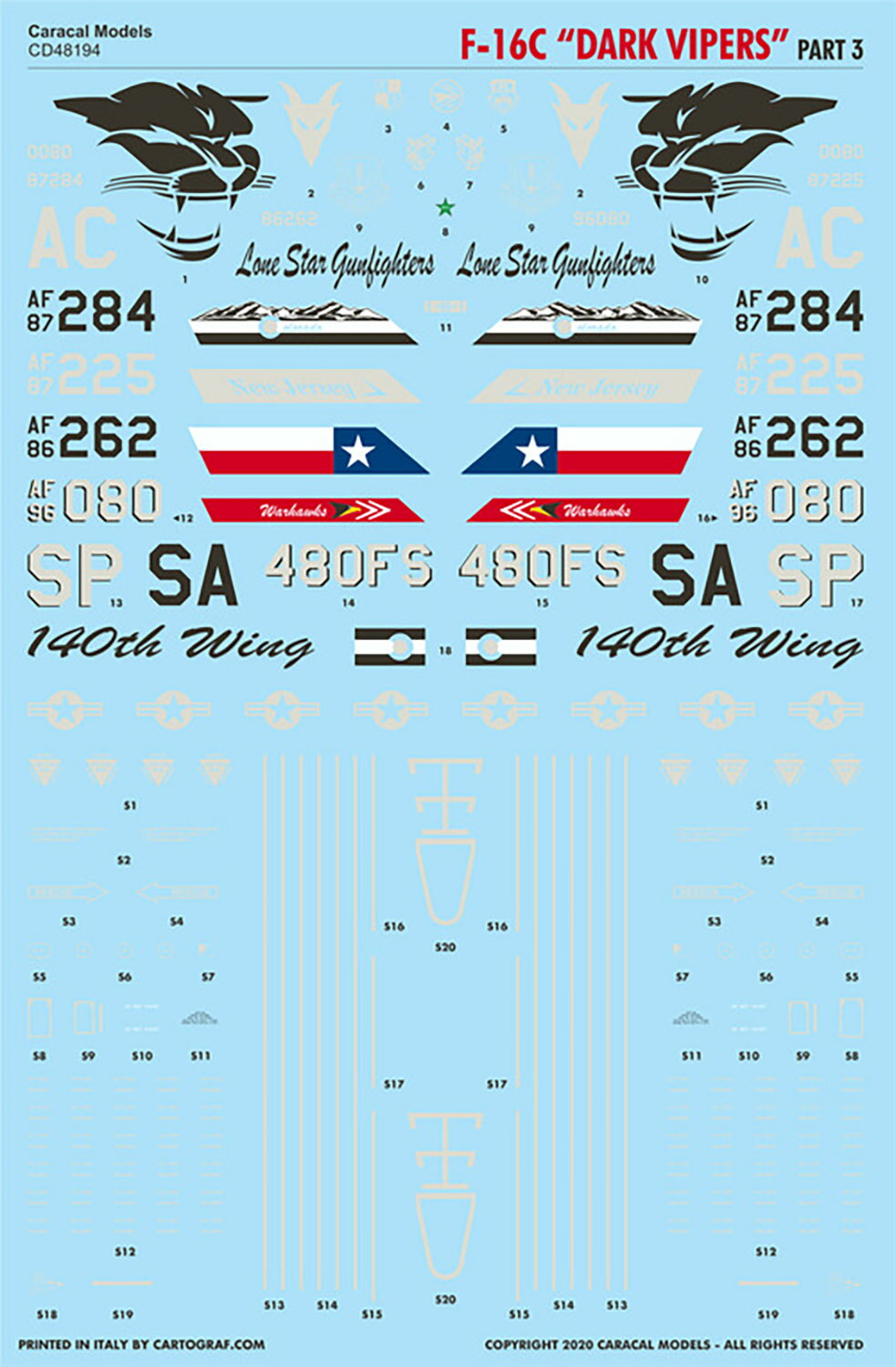 JJf 1/48 AJR F-16C _[NoCp[ p[g3 fJ[ CD48194