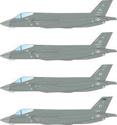 カラカルモデル 1/72 F-35A ジョイント ストライク ファイター デカールセット CD72107