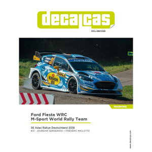 デカールキャス 1/24 フォード・フィエスタ WRC Mスポーツ・ワールド・ラリー・チーム 2018 ADAC ドイツラリー デカールセット DCL-DEC028