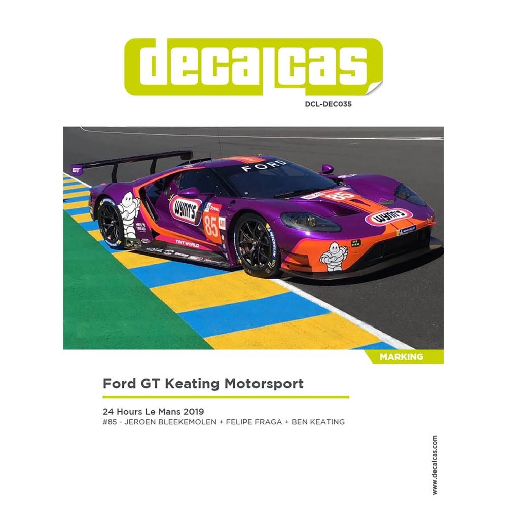 デカールキャス 1/24 フォードGTキーティング・モータースポーツ・ワインズ 2019 ル・マン24時間 デカールセット DCL-DEC035