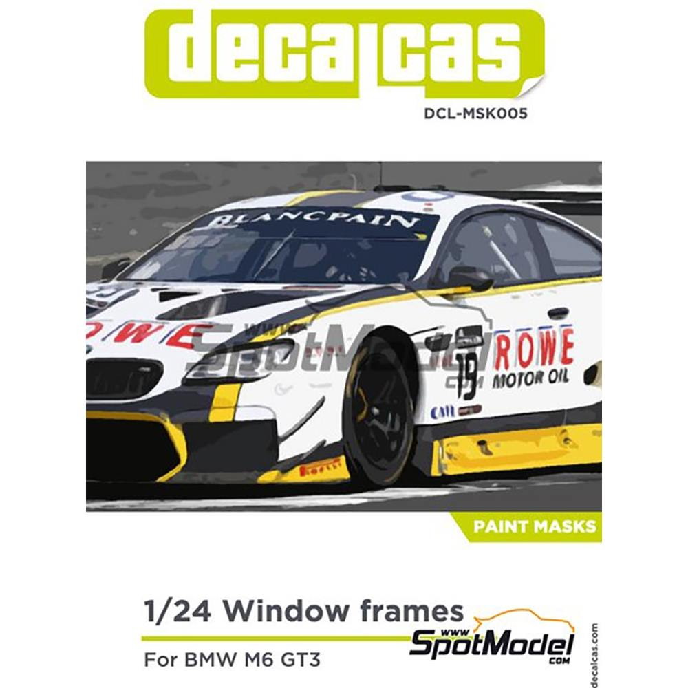 デカールキャス 1/24 BMW M6 GT3 用 ウインドシールドペイントマスク DCL-MSK005