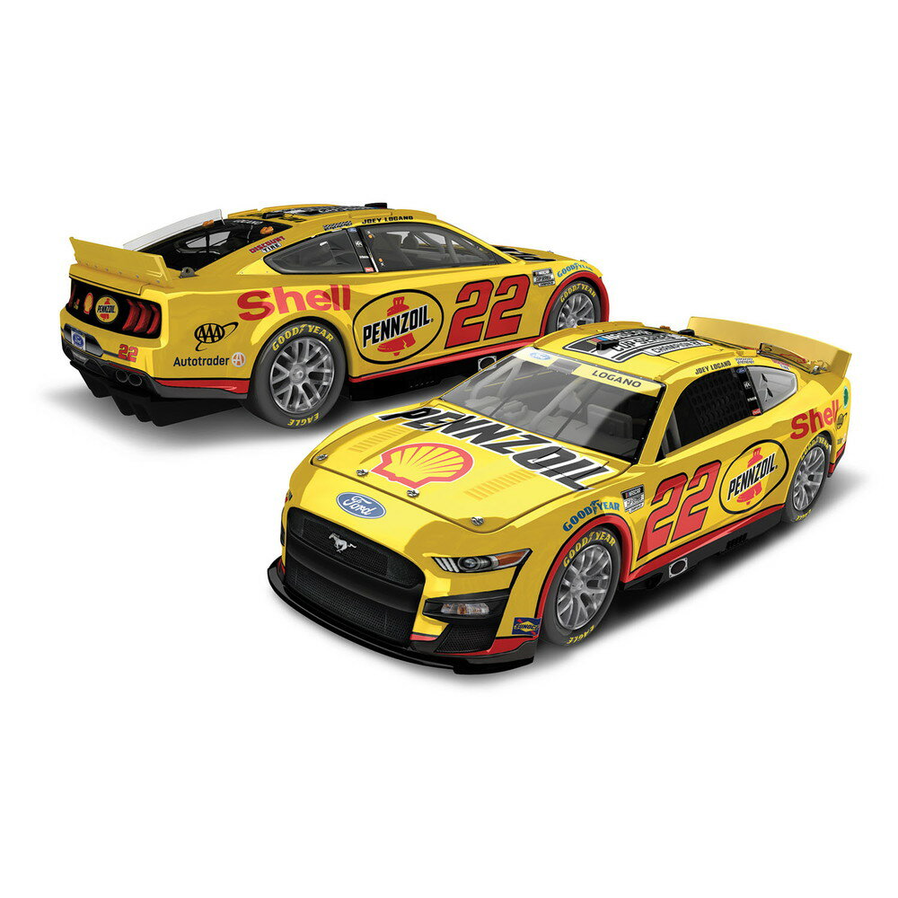 ライオネルレーシング 1/64 ジョーイ・ロガーノ #22 シェル-ペンゾイル フォード マスタング NASCAR 2022 カップシリーズ チャンピオン C222265SHPJLCHA