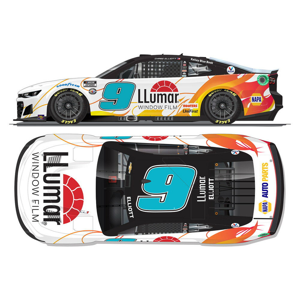 ライオネルレーシング 1/64 チェイス・エリオット #9 LLUMAR WINDOW FILM シボレー カマロ NASCAR 2023..