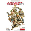 ミニアート 1/35 WW.II ソビエト軍 戦車跨乗兵セット1 フィギュア4体 プラモデル MA35309