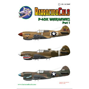 バラクーダデカール 1/32 P-40K ウォーホークス Part.1