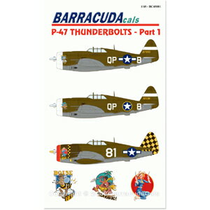 バラクーダデカール 1/48 P-47 サンダーボルト Part.1