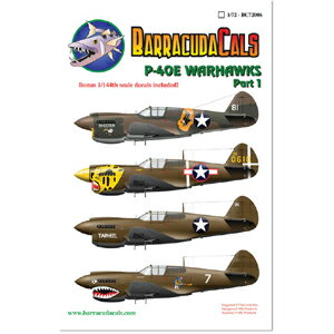 バラクーダデカール 1/72 P-40E ウォーホークス Part.1
