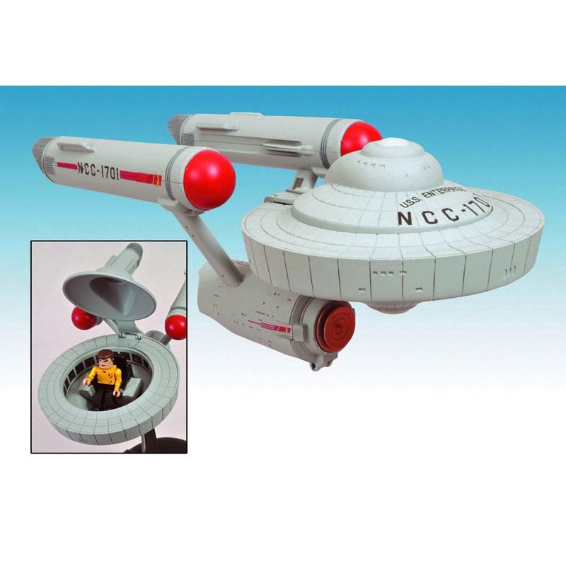 ダイアモンドセレクト スタートレック TOS USS エンタープライズ NCC-1701 w/カーク船長 ミニメイツディフォルメ版 DC17852