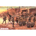 ドラゴン 1/35 WW.II ドイツ軍 行軍兵士 w/パンツァーシュレック トレーラー DR6104