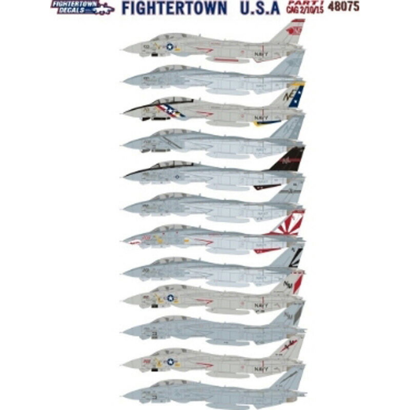 ファイタータウンデカール 1/48 アメリカ海軍 ファイタータウン USA PART.1 F-14A トムキャット デカールセット