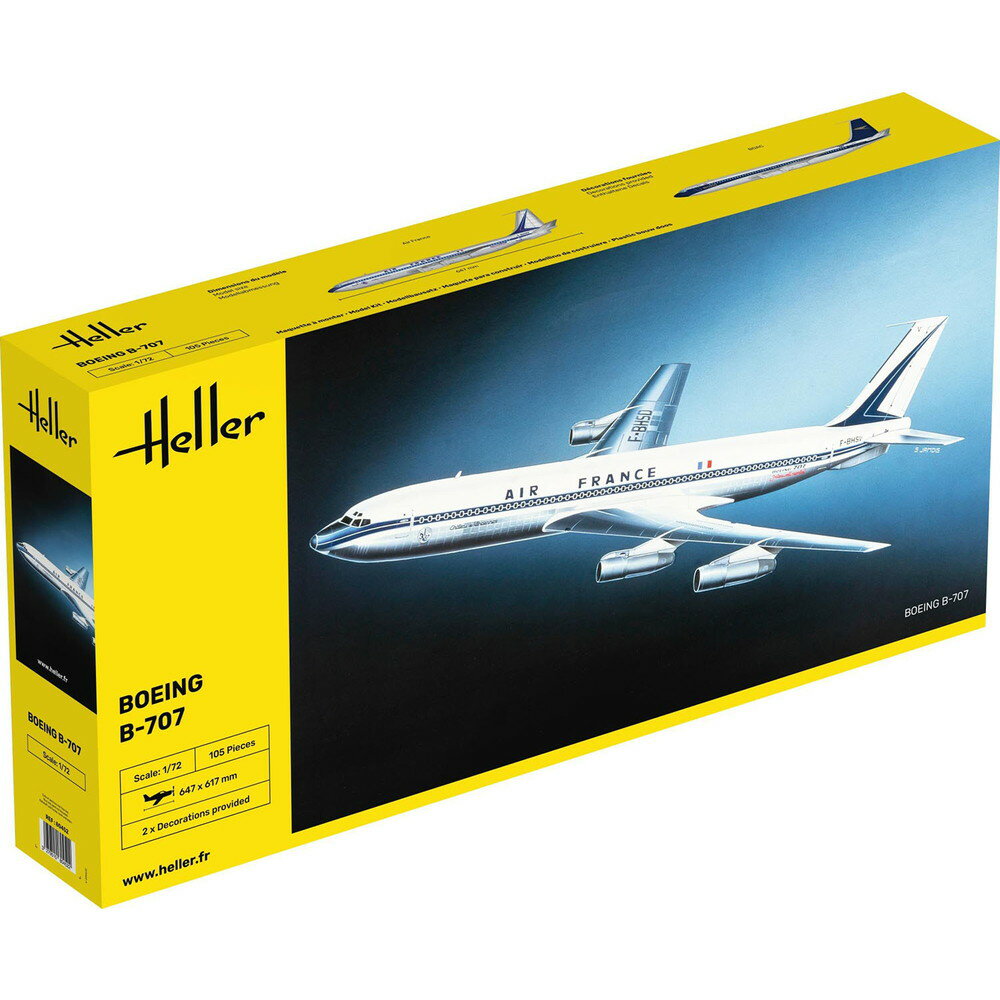 エレール 1/72 B-707 エールフランス プラモデル HE80452