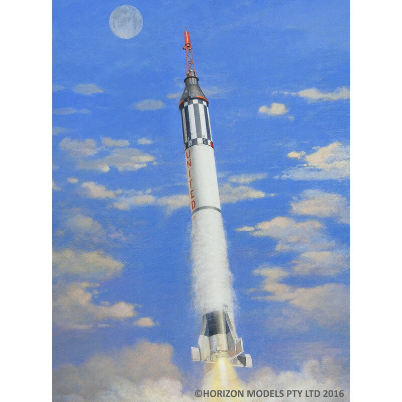 ホライズンモデル 1/72 アメリカ初の有人宇宙ロケット マーキュリー・レッドストーン HM2004