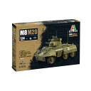 イタレリ 1/56 WW.II アメリカ軍 M8/M20装甲車 グレイハウンド プラモデル IT25759