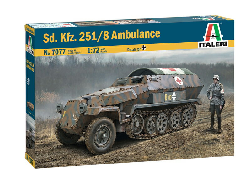 イタレリ 1/72 WW.II ドイツ軍 Sd.Kfz. 251/8 野戦救急車 IT7077