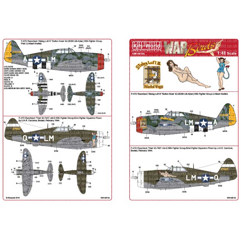 Lbc[hfJ[ 1/48 ėR P-47D T_[{g U[obN Triss/Stalag Luft III