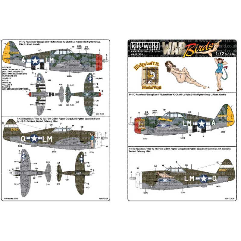 åĥɥǥ 1/72 Φ P-47D ܥ 쥶Хå Triss/Stalag Luft III