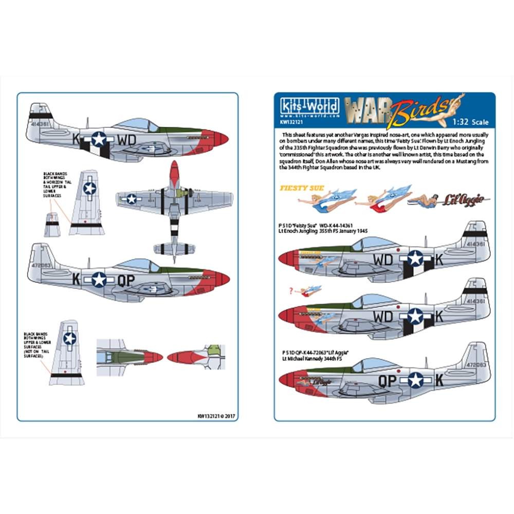 Lbc[h 1/32 P-51D Mustang Fiesty Sue / Lil Aggie KW132121