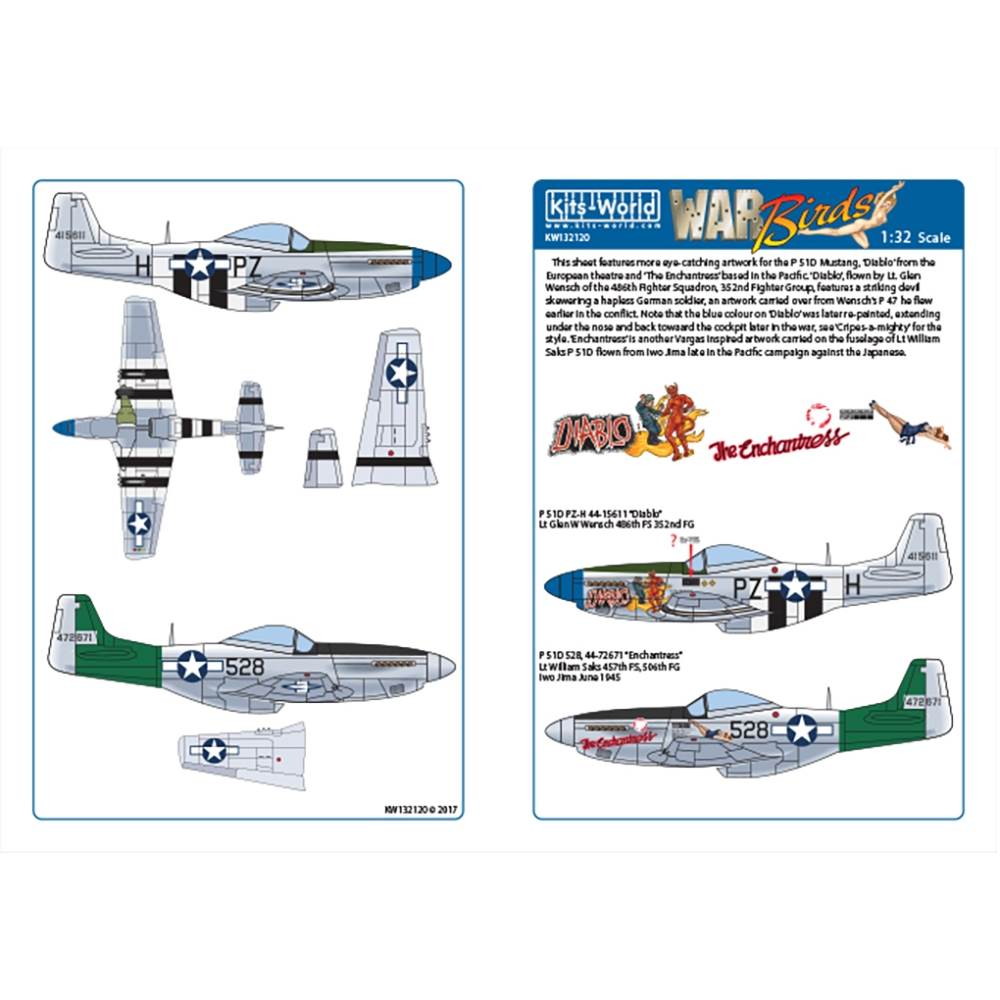 Lbc[h 1/32 P-51D Mustang Diablo / The Enchantress KW132120