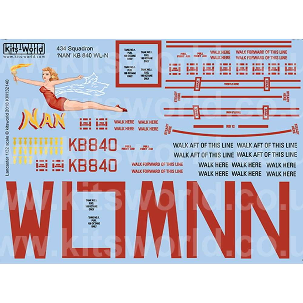 コード:4545782057799第二次大戦でイギリス空軍が配備運用した大型爆撃機、アブロ・ランカスターの1/32スケールモデルに対応したデカールのセットです。このセットでは第二次大戦中にヨーロッパにおける爆撃作戦を実施したカナダ空軍の爆撃隊、第434爆撃隊所属のランカスターのマーキングを収録しています。トーチを持って空を飛ぶ女性のイラストをあしらったノーズアートや出撃マークなどが見逃せません。収録されているのは下記の機体のマーキングです。＊キット本体は別にお買い求め下さい。■Avro Lancaster Bomber B MkI - 434 Sqaudron Nan KB840 WL-N.