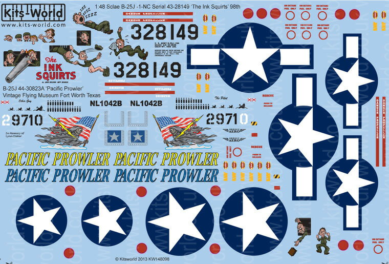 Lbc[hfJ[ 1/48 EėR B-25J ~b`F The Ink Squirts 98 Seabees EĊC B-25J ~b`F Pacific Prowler