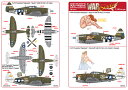 キッツワールドデカール 1/48 WW.II アメリカ軍 P-47D サンダーボルト レザーバック Miss Mutt KW148141