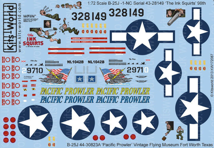 Lbc[hfJ[ 1/72 EėR B-25J ~b`F The Ink Squirts 98 Seabees EėR B-25J ~b`F Pacific Prowler