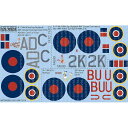 キッツワールドデカール 1/72 イギリス空軍 B-17Mk.III 214-220-251飛行隊 デカールセット KW172134