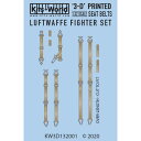 キッツワールド 1/32 WW.II ドイツ軍戦闘機シートベルトセット(3Dデカール) KW3D132001