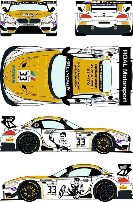 レーシングデカール43 1/24 BMW Z4 GT3 ロアル・レーシング 2014 ブランパン・スプリント・シリーズ ゾ..