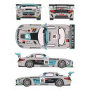 レーシングデカール43 1/24 メルセデスSLS GT3 HTPモータースポーツ カーNo.86 2014年スパ24時間 デカールセット RDE24010