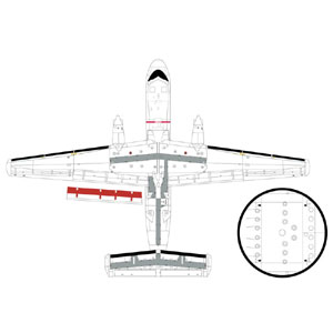 プラッツ 1/72 航空自衛隊/米海軍 E-2C ホークアイ コーションデータデカール JD-38