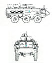 プラッツ 1/72 フィンランド国防軍 Sisu xa-180装甲車 初期マーキング FIP-2