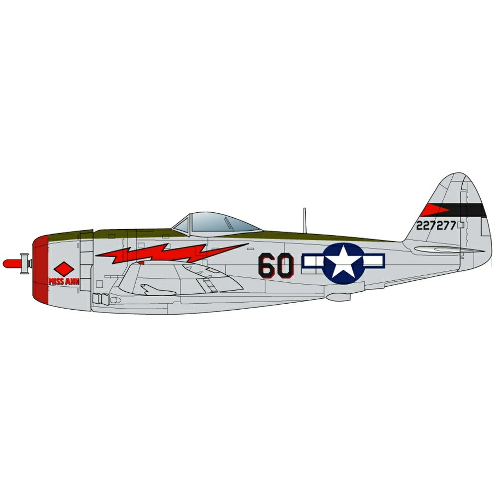 プラッツ 1/144 アメリカ軍 P-47D サンダーボルト バブルトップ(2機セット) PDR-3