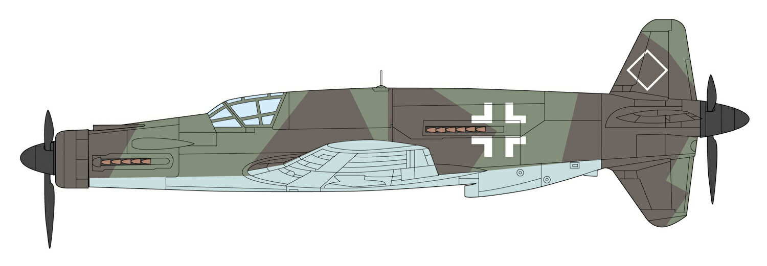 プラッツ 1/72 WW.II ドイツ軍 Do335A プファイル AE-20