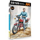 AKインタラクティブ 1/35 125cc スポーツバイク ライダーフィギュア付属 プラモデル AK35027